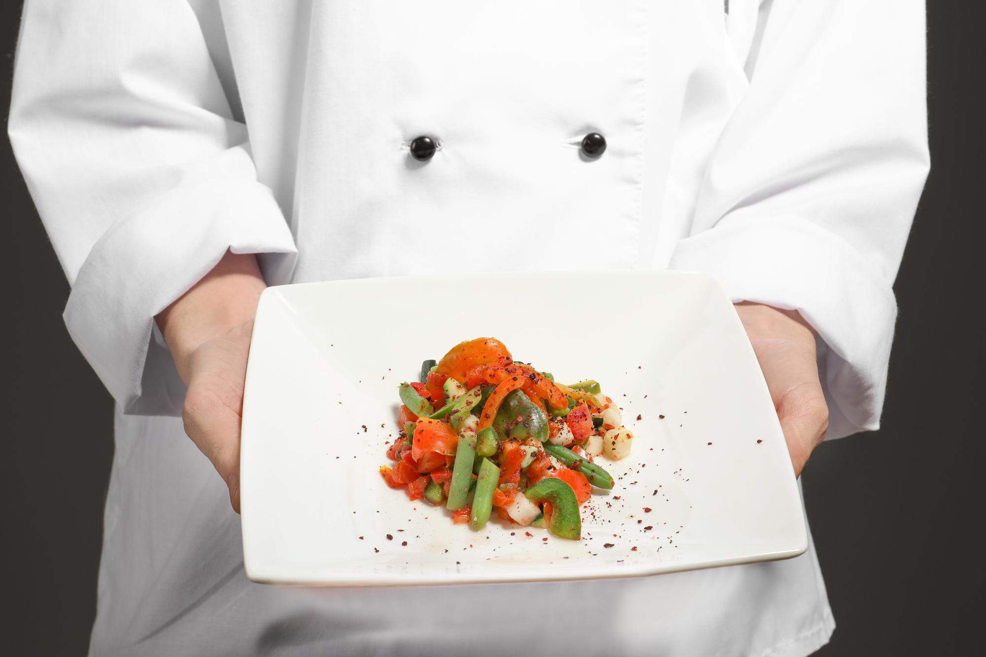 Dettaglio di piatto preparato durante lezione